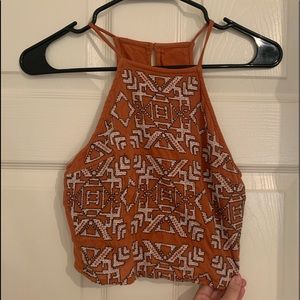 Abercrombie Orange Crop Top